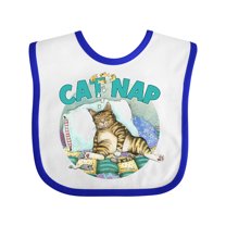 Inktastic Cat Nap Cute Sleeping Cat Boys or Girls Baby Bib