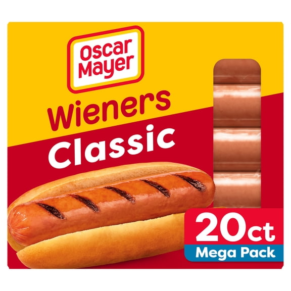 Oscar Mayer Classic Wieners Hot Dogs Mega Pack, 20 Count Box