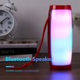 thumbnail image 1 of Portable Bluetooth Speaker Waterproof Wireless Speaker TG-157 Outdoor Portable Wireless Bluetooth Speaker With RGB Colorful Lights - Red, 1 of 8