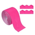 thumbnail image 1 of Unique Bargains 3.9inch x 49.2ftBulletin Board Border Scalloped Trim Paper for Locker Classroom Decor Rose Red, 1 of 4