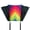 Neon Fiesta, variant on In the Breeze 3521 -- USA Flag Sled Kite -- Colorful, Bold, Packable Travel Kite for All Skill Levels