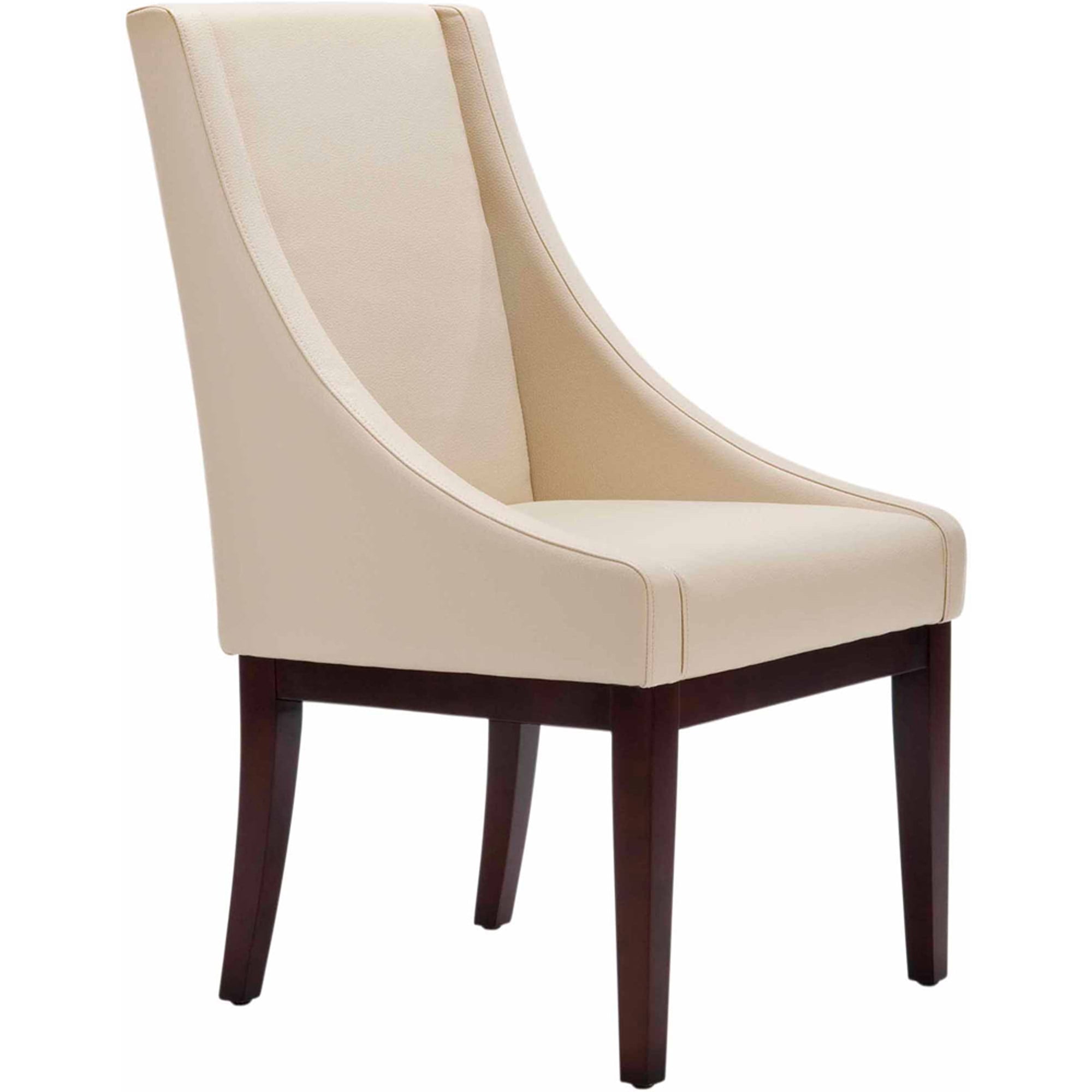 SAFAVIEH Traditional Solid Glam Sloping Armchair, Cream