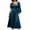 D_ Blue Dresses for Women, variant on Ygbgbb Womens Dresses Deep V Long Sleeve Color Block Flowy Maxi Gown for Wedding Guest Formal Evening Cocktail Party Black M