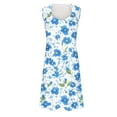 thumbnail image 4 of EINCcm Summer Dresses for Women Sleeveless Casual Sundresses Scoop Neck Loose Beach Cover Ups Trendy Tank Midi Sun Dress, 4 of 5