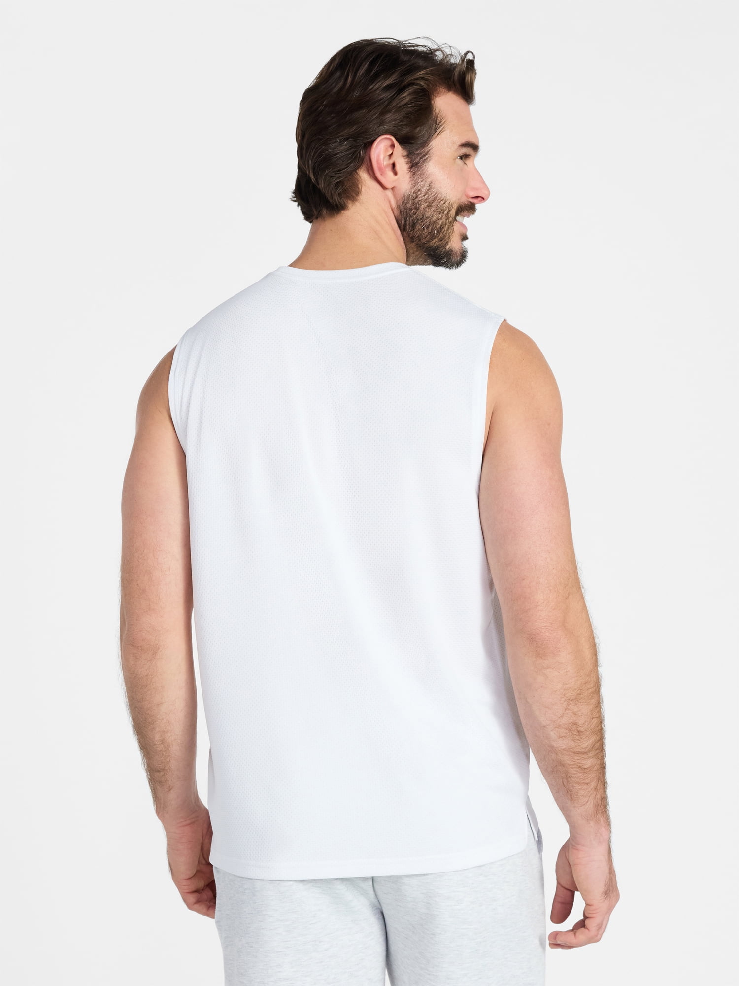 Athletic Works Men’s Sleeveless Mesh Muscle Tee, Sizes XS-5XL