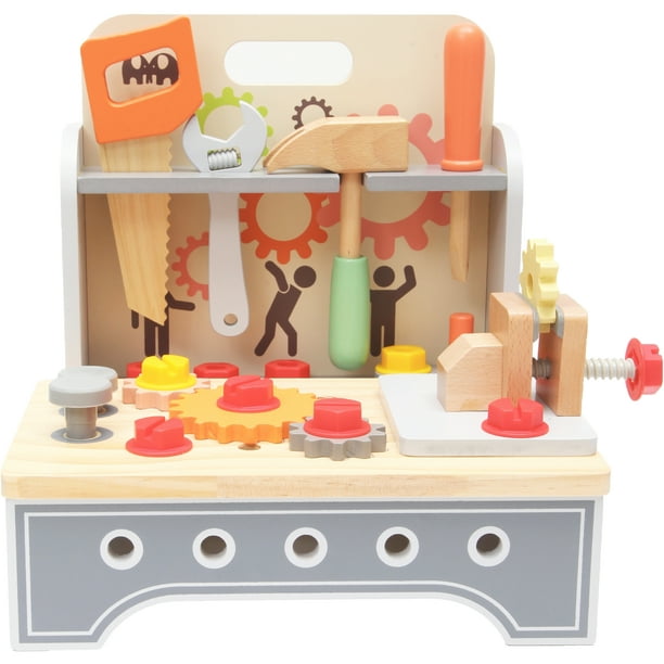 Montessori Mama Kids Tool Set Workbench Construction Toys Tool Set