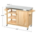 Outdoor Grill Carts with Storage Food Preparation Cart Dining