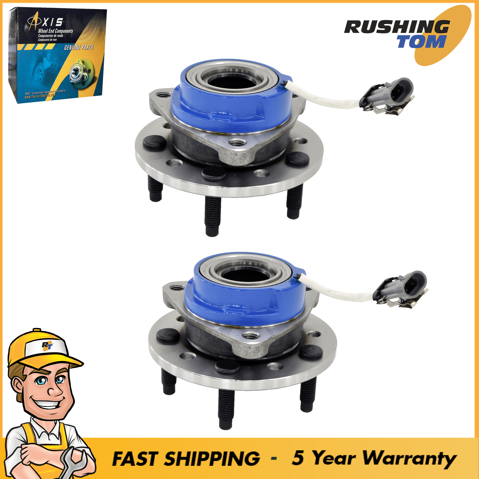 2 New Front Left & Right Wheel Hub And Bearing Assembly Pair 2 Year Warranty 