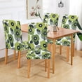 thumbnail image 2 of Yayeee 4 Pack Dining Chair Covers Stretch Parson Chairs Slipcovers Seat Protector, Gray Floral, 2 of 6