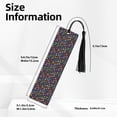 thumbnail image 3 of Kdxio Colorful Excavator Print Metal Tassel Bookmarks,Perfect Gift for Art Lovers and Bookworms Metal Bookmarks for Women, 3 of 8