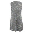 thumbnail image 5 of FcBaudy Robe Sans Manches à Col Rond, Robes d'Été pour Femmes, Robes de Mode Décontractées à Col Rond Imprimé, Robe d'Été Sans Manches à Enfiler pour Femmes, 5 of 5