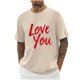 thumbnail image 5 of Camisas de Manga Larga para Hombres Imprimir Casual Cuello Redondo Blusa de Manga Corta, Camisas de Lino para Hombres, 5 of 7