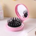 thumbnail image 3 of Cartoon Folding Small Comb Female Student Portable Mini Air Cushion Comb Air Bag Massage Comb Cute Integrated Makeup Mirror 1 piece, 3 of 4