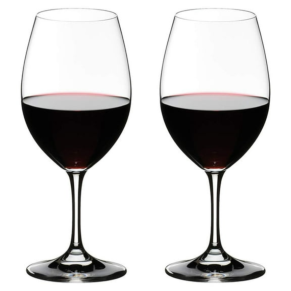 Riedel Overture Crystal Dishwasher Safe Red Wine Glass, 12.35 Ounce (2 pack)