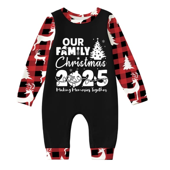 2025 Family Christmas Pajamas Matching Sets Xmas Pjs for Womens Mens Holiday Home Sleepwear Set Jammies