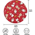 thumbnail image 2 of SKYSONIC Christmas Round Placemats for Dining Table Non-Slip Heat-Resistant Polyester Table Mats Set of 6 Washable Table Mats for Kitchen Dining Table Decoration, 2 of 5