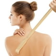 thumbnail image 3 of FQNRM Bamboo Back Scratcher Tool - 16.5Inch Itch Relief Stick Hanging Hole Design Arthritis-Friendly Ergonomic Grip, 3 of 7