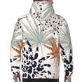 thumbnail image 6 of Bingfone Tropical Leaves Men'S Drawstring Hoodie Long Sleeve Pocket Sweatshirts-X-Large, 6 of 9