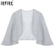 thumbnail image 2 of Chales tipo pareo para mujer, cárdigan de gasa de manga 3/4, chaqueta Bolero, vestido de novia para fiesta de boda, chaqueta abierta de manga corta, Tops, 2 of 5