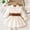 Beige, variant on BLTIBY Girls Dress Casual Ruffle Trim Cap Sleeve Lapel Button Front Belted A-Lined Pleated Dresses Beige 2-3 Years