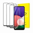 thumbnail image 1 of ccwonima -3 PACK Screen Protector for Samsung Galaxy A22 5G/A22s 5G Tempered Glass [Full Coverage] [Easy Installation] [Round Edge] [Scratch Resistant] [9H Hardness] [Bubble Free] Protective Film, 1 of 1