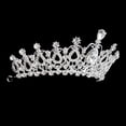 thumbnail image 2 of Wedding Bridal Rhinestone Decorated Crystal Teardrop Hair Barrettes / Headband / Hair Loop / Tiara Headpiece (Sliver), 2 of 8