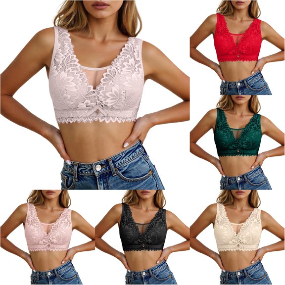 Zylarhe Bras for Women, Women's Strapless Underwear Women's Thin Model Cup Big Chest Small Thin Gathering Sag No Underwire Bra Womens Bra Push up Coffee 38