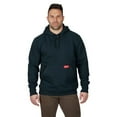 thumbnail image 2 of Milwaukee 350BL-M Heavy Duty Pullover Hoodie - Navy Blue, Medium, 2 of 7