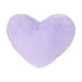 thumbnail image 6 of Faux Rabbit Fur Heart-Shaped Pillow - Soft Plush Sofa Cushion, Personalized Bedside Decor, Cozy Adorable Home Accent for Living Room/Bedroom, Decorative Pillow for Relaxation, 12.99*9.84in, Purple, 6 of 6