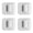 White, variant on 4Pcs Adhesive Casters Wheel None Drill Appliance Rollers 360 Degree Rotation Sticky Pulley Appliance Sliders