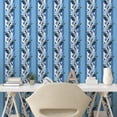 thumbnail image 2 of Ambesonne Leafy Design Peel & Stick Wallpaper for Home, Winter Colors Leaves, 13"x100", Sea Blue Pale Azure Blue, 2 of 5