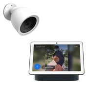 Google Nest Wired Camera Outdoor Security and HD Max with 10 Inch Touchscreen Display Bundle