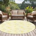 thumbnail image 4 of Yellow Lemon Round Area Rug 6Ft Washable Circle Rugs for Bathroom Office, Summer Farmhouse Fruits Leaves Lemon Non-Slip Carpet Floor Mats Indoor Outdoor Carpet Runner Aesthetic Home Decor, 4 of 8