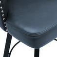 thumbnail image 5 of Dycanpo 26''H Swivel Counter Height Bar Stools with Back Dining Chair for Home Kitchen, Dark Blue, 5 of 12