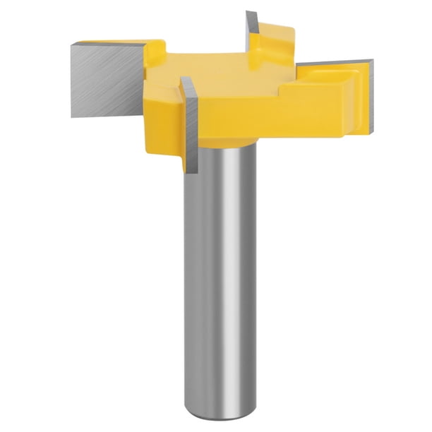 Herramienta de cepillado de superficies de calidad industrial, broca con punta de carburo de 8 mm y hoja en T para un funcionamiento suave en madera maciza y aglomerado, hoja de aleación duradera con