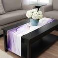 thumbnail image 4 of Marble Purple Table Runner 90 Inches Long, Gold White Modern Gradient Ocean Ripple Kitchen Coffee Dining Table Decoration for Home Party Birthday Wedding Home Decor 13x90 Inches, 4 of 8