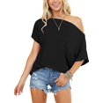thumbnail image 2 of Camisa de manga corta con hombros descubiertos NQ para mujer talla L, 2 of 4