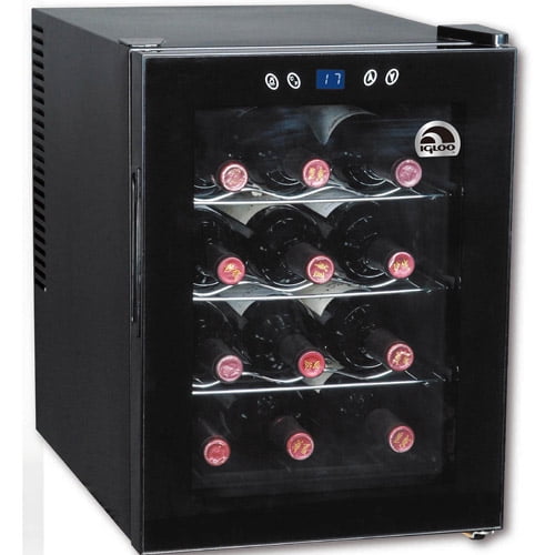 Igloo Premium Black 12-bottle Wine Cooler with Digital Temperature