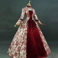 thumbnail image 3 of Vestido de Cosplay de María Antonieta para mujer, manga acampanada Medieval, vestido Formal de fiesta victoriana, bata Floral Gótica Renacentista, talla grande, 3 of 4