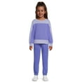 Athletic Works Girls’ Fleece Sweatshirt and Sweatpants Set, 2Piece