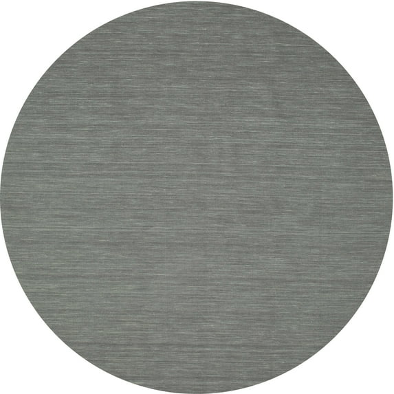 Ahgly Company Indoor Round Contemporary Sage Green Abstract Area Rugs, 4' Round