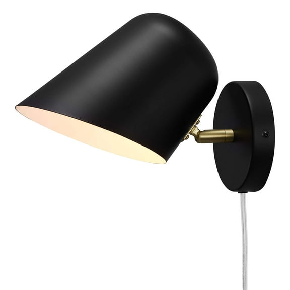 Sconce Wall Lamp Light Fixture, Black, Metal, Modern Contemporary, Mid Century Living Kitchen Cafe Bistro Restaurant Hospitality