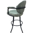 thumbnail image 4 of Crackle Glass Metal Pub Set 26" Swivel Counter Stools M-70 Watusi Aqua Grey, 4 of 4