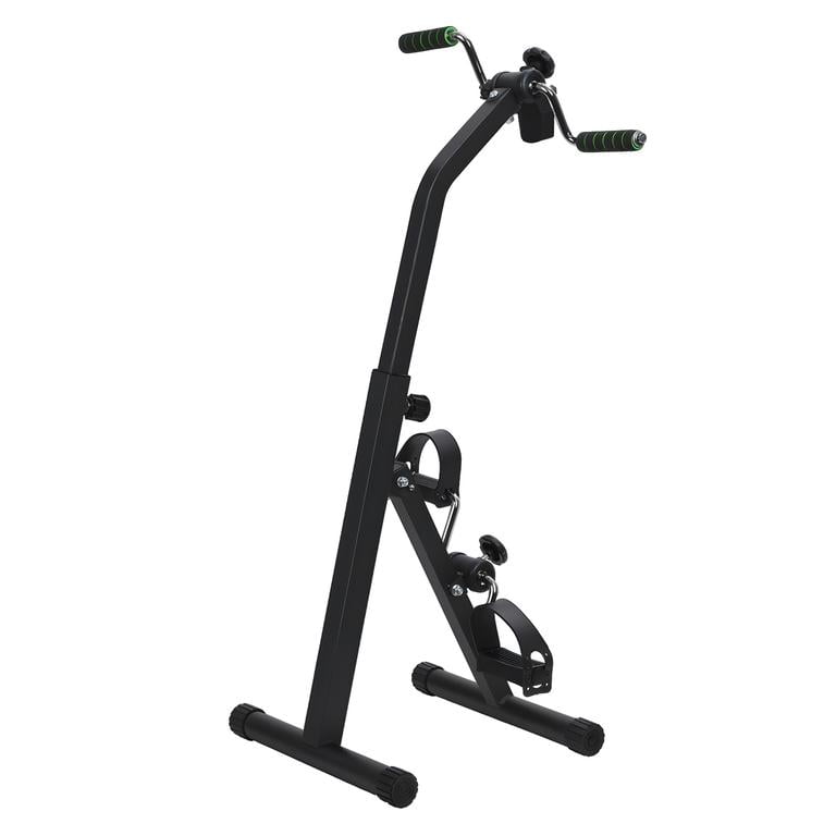 Folding Exercise Bike for Seniors, Upper & Lower Limb Training, 5-Level Height Adjustment, Compact Home Physical Therapy Equipment with Resistance Control