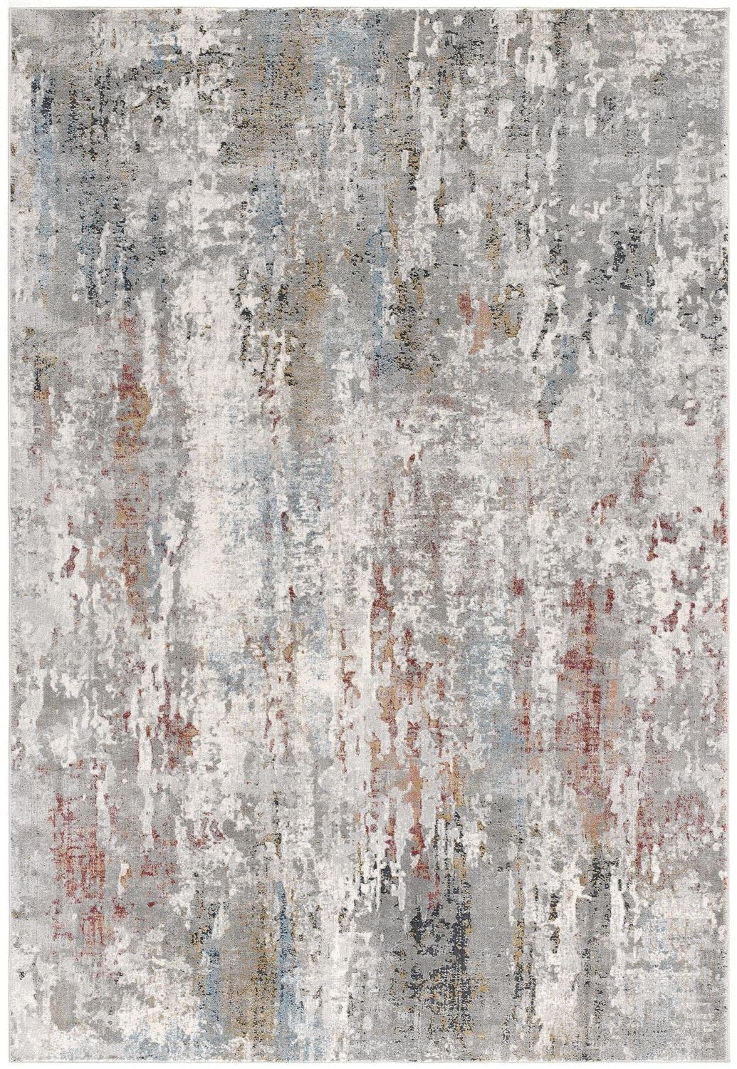 Rug Branch Capri Collection Tapis de couloir abstrait moderne Multicolore