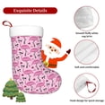 thumbnail image 5 of Salouo Cute Watermelon Flamingo Print Christmas Stockings,Large Xmas Stocking Set of 1 Holiday and Farmhouse Stocking for Christmas Holiday Party Decoration(17.7*11 Inch), 5 of 7