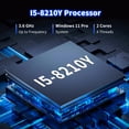 thumbnail image 4 of Laptop KUU 15.6" FHD, Intel Core i5, 16gb RAM, SSD 512gb, Windows 11, color plateado y negro, 4 of 7