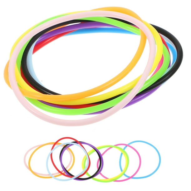 100 pulseras de silicona, pulseras de gelatina, lazos para el pelo para mujer, pulseras retro para recuerdos de fiesta de los años 80