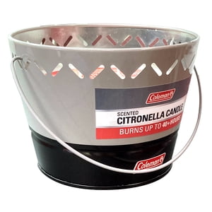 Coleman Triple Wick Citronella Candle 20oz Gray Bucket