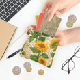thumbnail image 5 of PU leather Coin Purses & Pouches Small Wallet Retro-chic Sunflowers, 5 of 7
